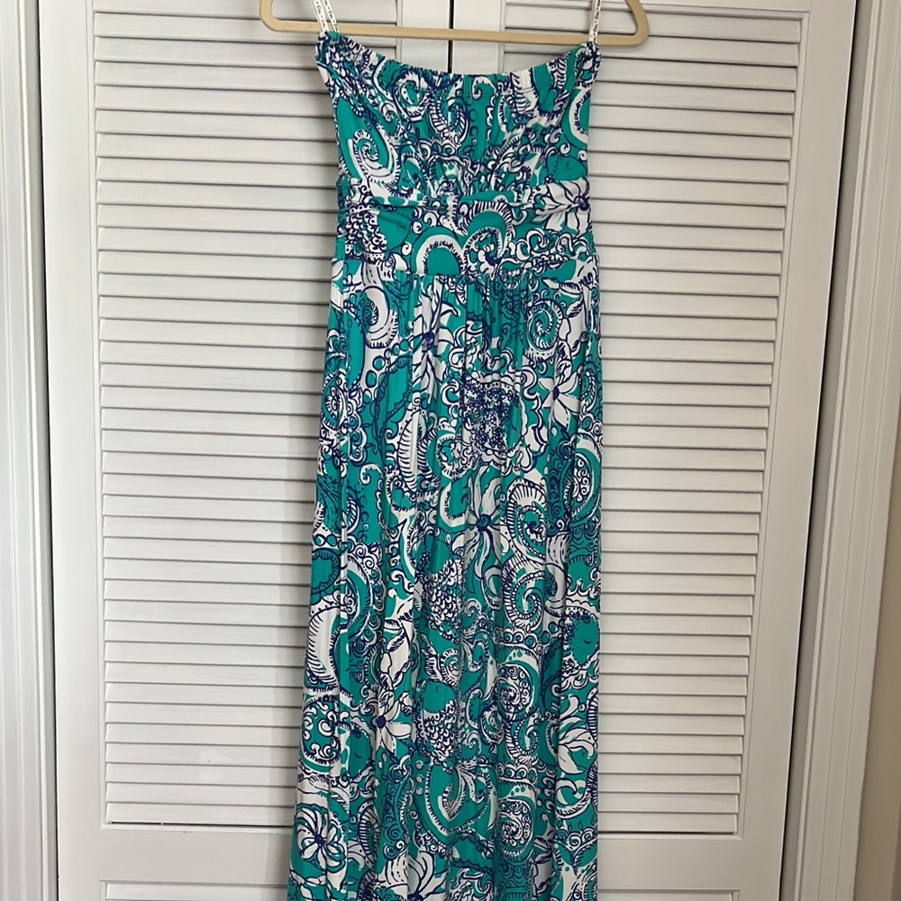 Lilly strapless maxi